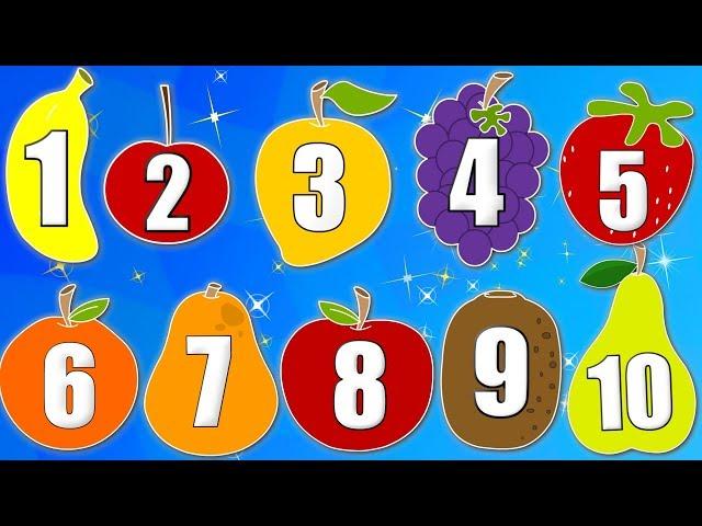 Learn Numbers With Fruits | Fruits Song | Learn Fruits | Nursery Rhymes | Baby Song | Kids Rhyme