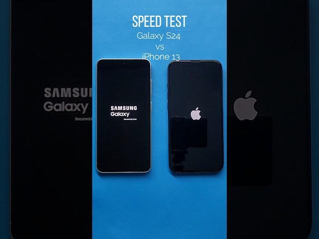 Galaxy S24 vs iPhone 13 Speed Test #shorts #shortvideo #galaxys24 #iphone13