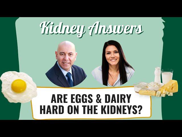 Are Eggs & Dairy Hard On The Kidneys?