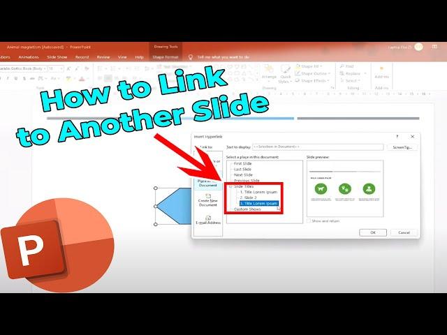 How to Link to Another Slide in PowerPoint