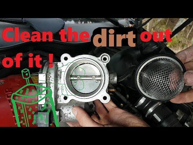 Throttle Body Cleaning on Mercedes C 200 k coupe , w203   c230  c180