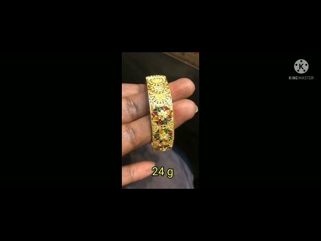 Latest Gold Big Bangle Design With Weight 2022 |Syamala Chethi Vanta|Nellore