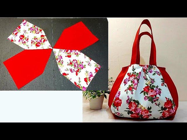 How to Make a Tote Handbag That is Unbelievably Very Easy to Sew  Great Sewing Tutorial #diybag