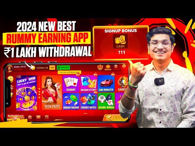 ₹111 BONUS New Rummy App Today | New Teen Patti App 2024 | Teen Patti Real Cash Game Rummy New App