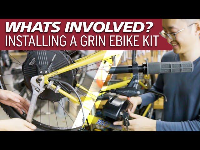 Quick look at the hub motor ebike conversion process