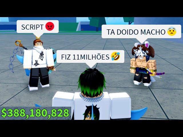 TROLLEI MEUS AMIGOS COM MONEY FAKE NO BLOX FRUITS