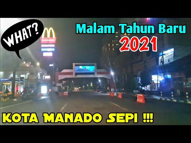 Suasana Pergantian Tahun Baru 2021 Di Kota Manado