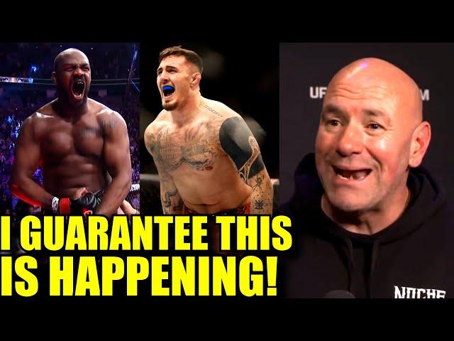 Jon Jones vs Tom Aspinall is 100% happening Jon isn't afraid of anyone,Dana White on Poirier,Conor