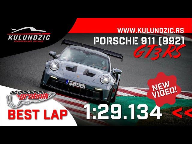 Andrej Kulundzic Autodrom Grobnik, GT3RS 992, 01:29.121 ( official 1:29.134 ) with 2-3 overtaking 