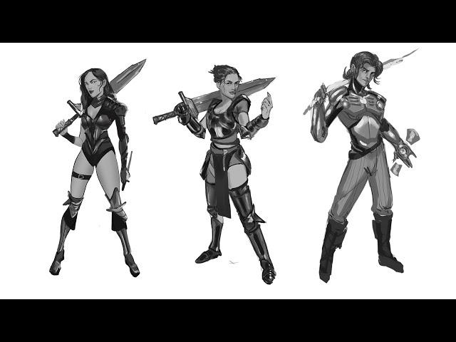 Character design sketching