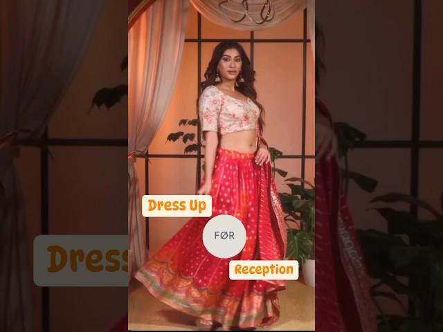 GRWM for reception party with muhenera.com bridal collection saree blouse #indianwedding #bridalwear