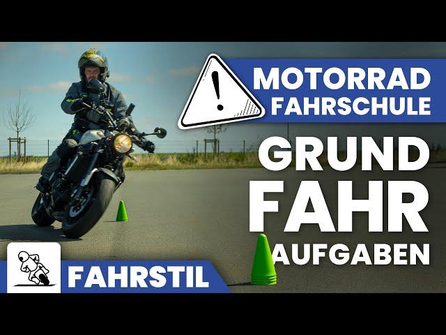 Motorrad Führerschein - Tipps & Tricks vom Fahrlehrer: Grundfahraufgaben der praktischen Fahrprüfung