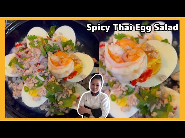 Delicious Salad | How to make Easy Spicy Thai Salad At Home |ThaiChef Food