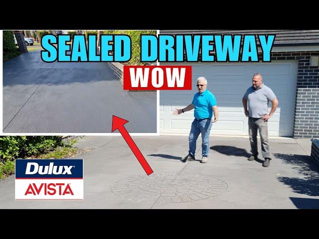 Re-Seal & Coloring Your Old Driveway, Bringing it Back to New!!! With Avista Concrete Sealer