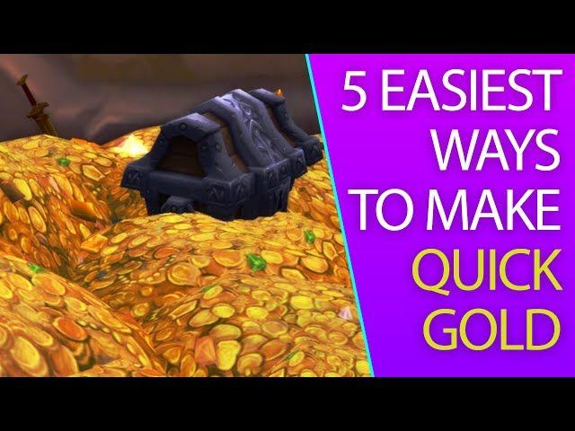 5 Easy Ways to Make Gold in BFA + 1 Million Gold Giveaway | Quick WoW Gold Guide