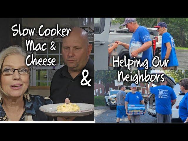 Slow Cooker Mac & Cheese ~ Our Church Taking Donations for the Mountains of North Carolina