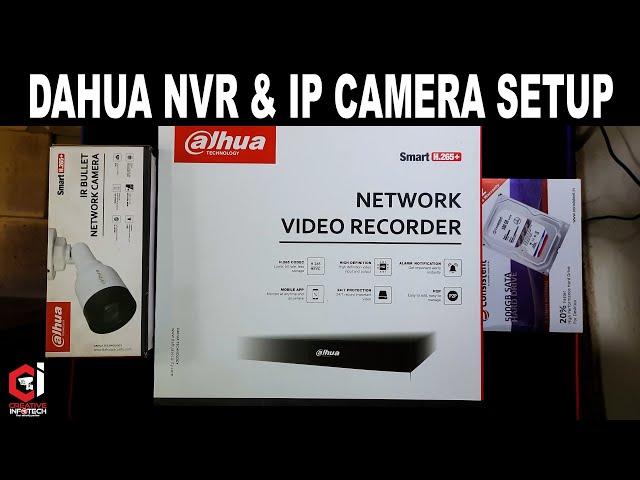 Dahua NVR setup 2023- hard drive, cameras, and remote view - step by step | Creative Infotech