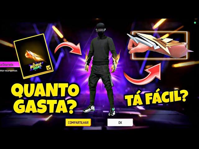 PEGANDO O NOVO PUNHO!! TÁ FÁCIL? QUANTO GASTA? TORRE DE TOKENS FREE FIRE, COM O PUNHO LANPEJO BOOYAH