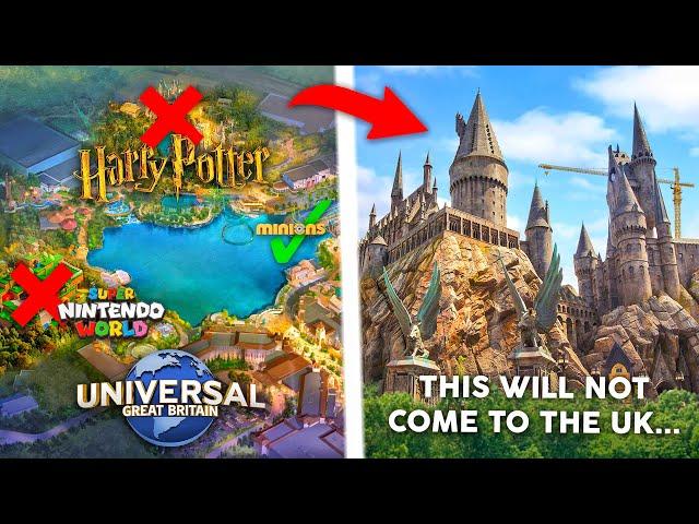 Universal Studios Great Britain WON'T Have THESE Rides...