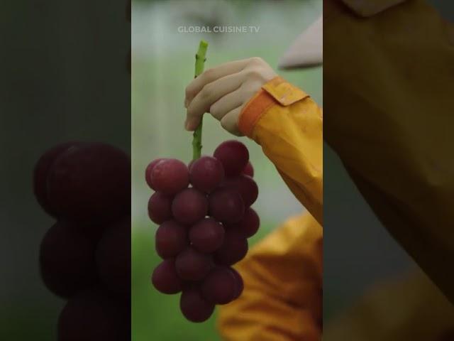 The World's Most Expensive Grapes: Ruby Roman | Global Cuisine TV #shorts  #food #fruit