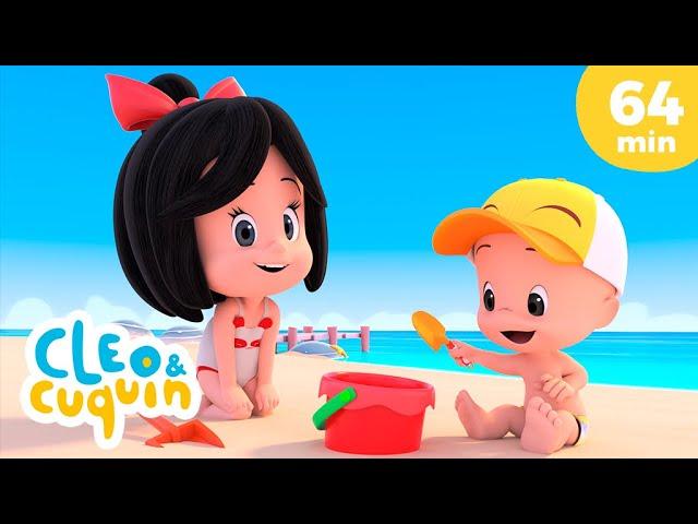 Let's go to the beach and more Nursery Rhymes by Cleo and Cuquin | Children Songs