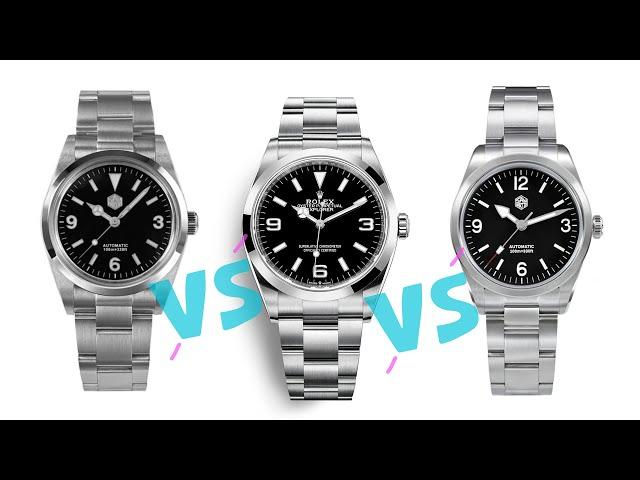 NEW SAN MARTIN RANGER 36!!! Side by Side Rolex Explorer 36 & San Martin Explorer 36