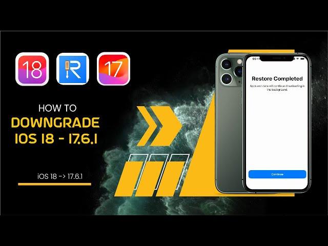 How to Downgrade iOS 18 to iOS 17.6 Without Data Loss | 2024 Full Guide