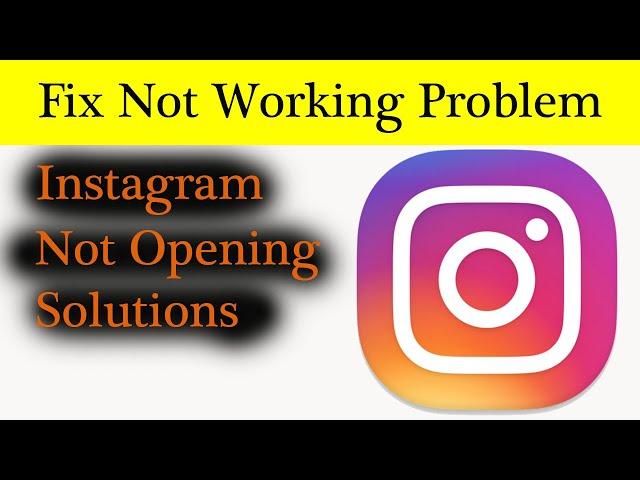 Instagram Not Opening Problem Solved | SP SKYWARDS