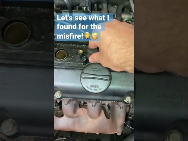 Engine runs very rough with misfire in cylinder 4, see what I found! ‍️