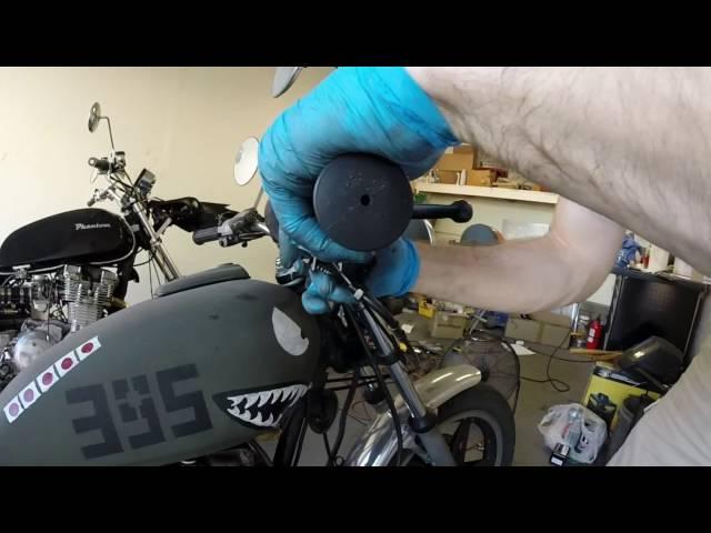 How to change the Throttle Cables (both push and pull) in a 1980 Honda cm400t