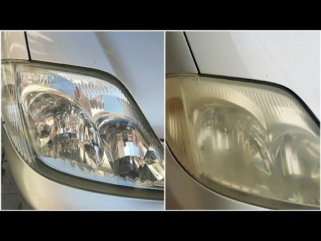 LONG LASTING HEADLIGHT CLEANING AND POLISHING  RESULTS PERFECT