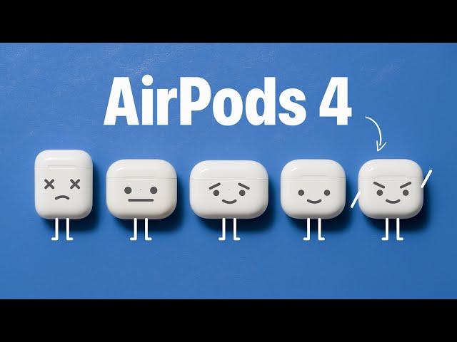 AirPods 4 против всех! Сравнение с AirPods 2, AirPods 3 и Pro 2