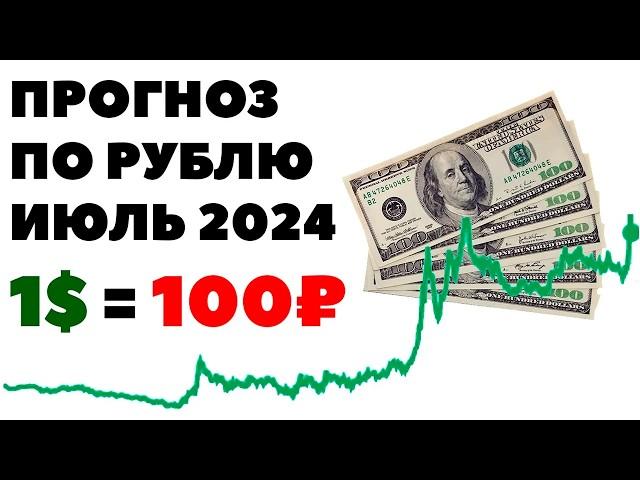 1$ по 100 рублей уже в июле 2024? Прогноз курса доллар рубль в России июль 2024