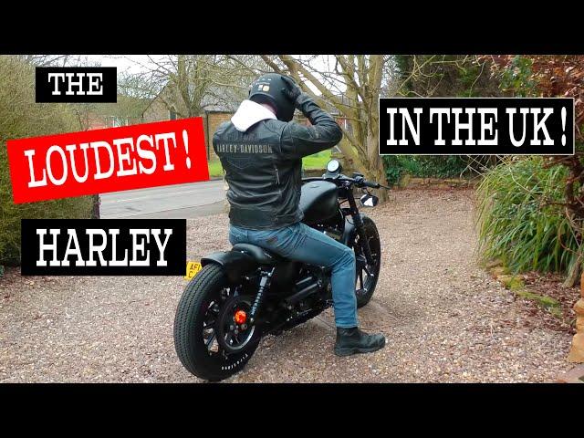 The LOUDEST Harley-Davidson Iron 883 in the UK? This LOUD customised Harley will wake you up! Mental