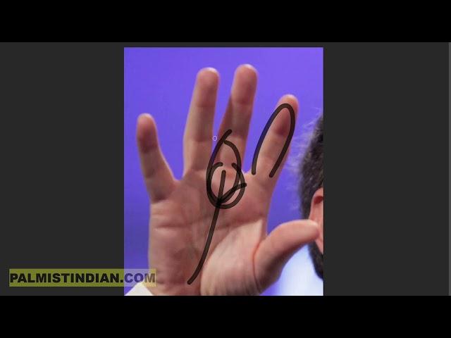 What is the meaning of Long Money line Starting from wrist & reaching Saturn mount #palmistrymanish