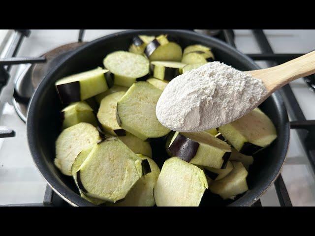  Just Eggplant and Flour.️ Ready in Minutes. Super Easy and Delicious.