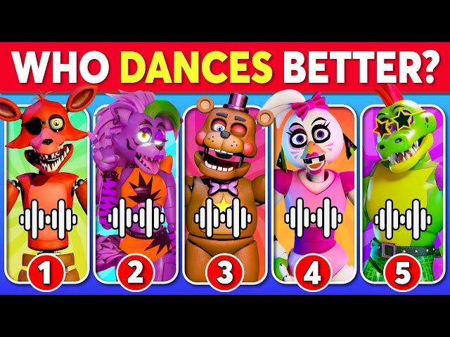 Who DANCES Better?  Five Nights at Freddy's Edition  Freddy Fazbear, Chica, Roxy, Monty,...