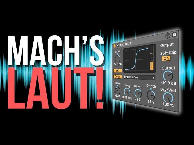 Mehr Druck, Punch & Loudness mit Abletons Saturator - Clipper vs. Limiter in Mix & Master