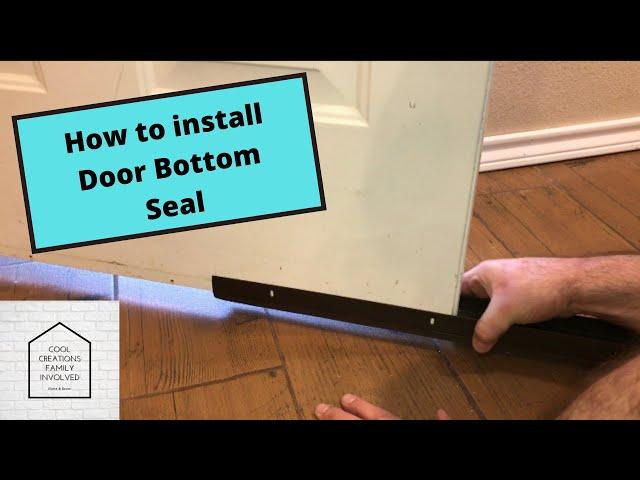 How to install a door bottom seal (Frost King Slide-On Vinyl)