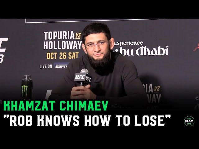 Khamzat Chimaev: “Robert Whittaker knows how to lose; I don’t”