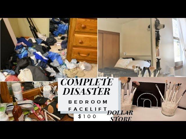 Budget DIY|Bedroom Makeover|Dollar Store Organization|Clean With Me