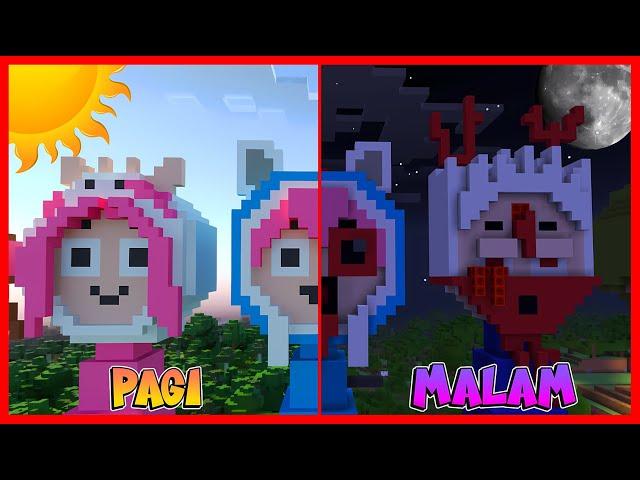 PATUNG YOUTUBER SPRUNKI BERUBAH HORROR DI MALAM HARI !! Feat @sapipurba Minecraft #Sponsored