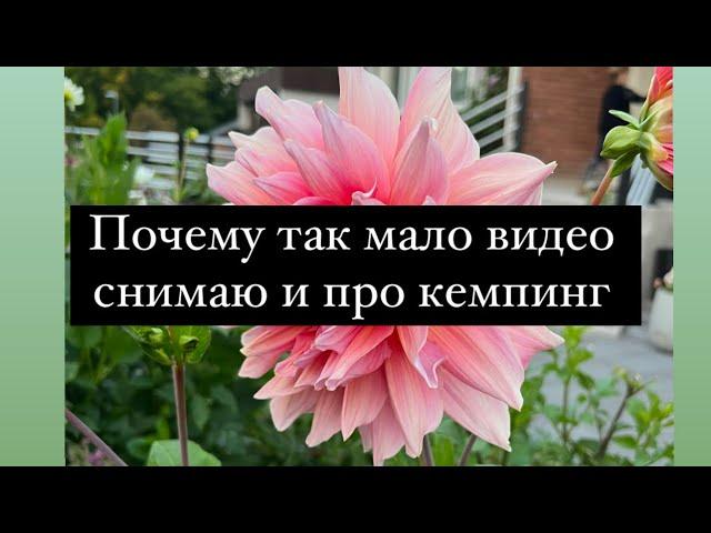 Почему так мало видео снимаю в последнее время и про кемпинг