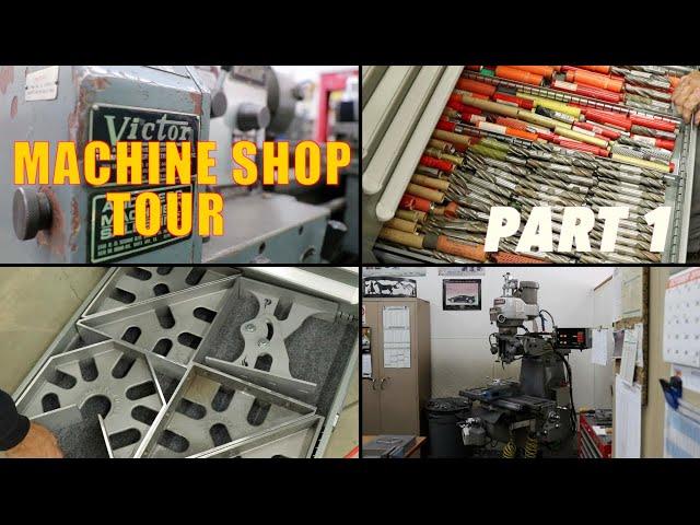 Mind-blowing! Machine Shop Tool Collection Tour Part 1 Reid's Shop Fireball tool