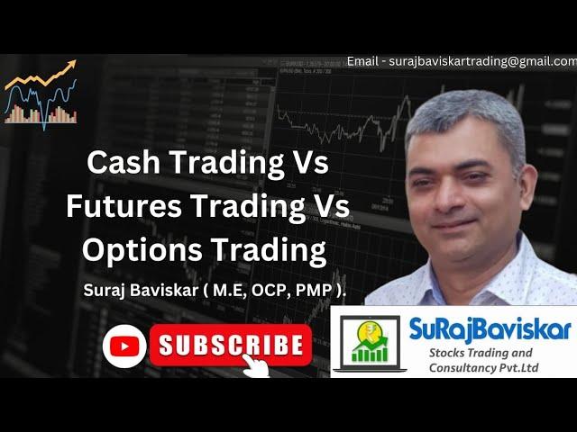 Cash Trading Vs Futures Trading Vs Option Trading key Difference #optionstrading #SurajBaviskar