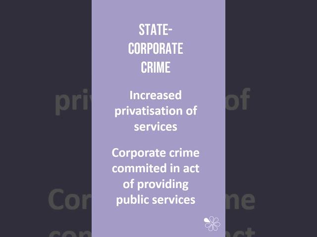 State Corporate | 60 Second Sociology (GCSE Crime and Deviance)