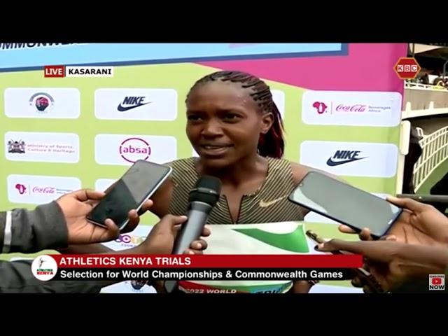 1500m Olympic champion, Faith Kipyegon emerges second in the 800m women's final