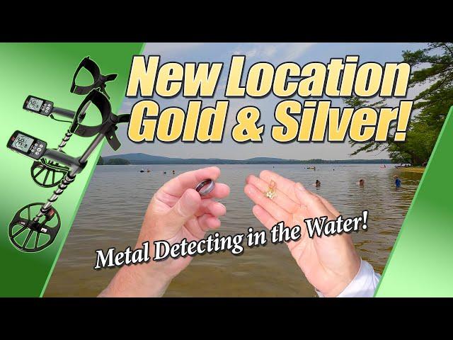 Gold and Silver Found Metal Detecting in the Water! #treasureSundays