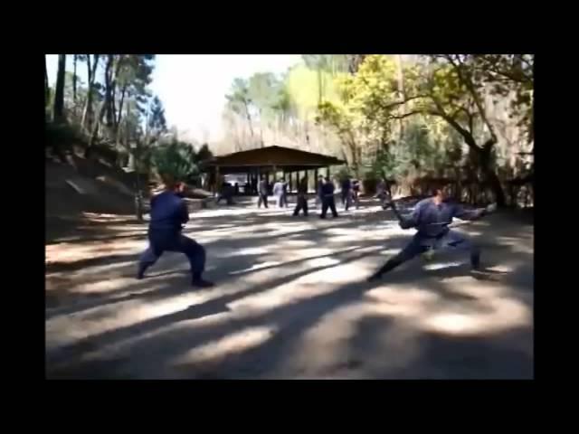 100 JAPAN NINJUTSU: Some Kusari gama training