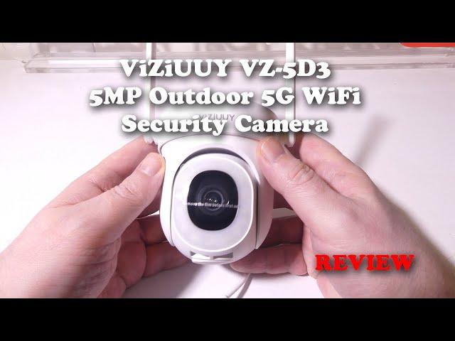 ViZiUUY VZ-5D3 5MP Outdoor 5G WiFi Security Camera REVIEW